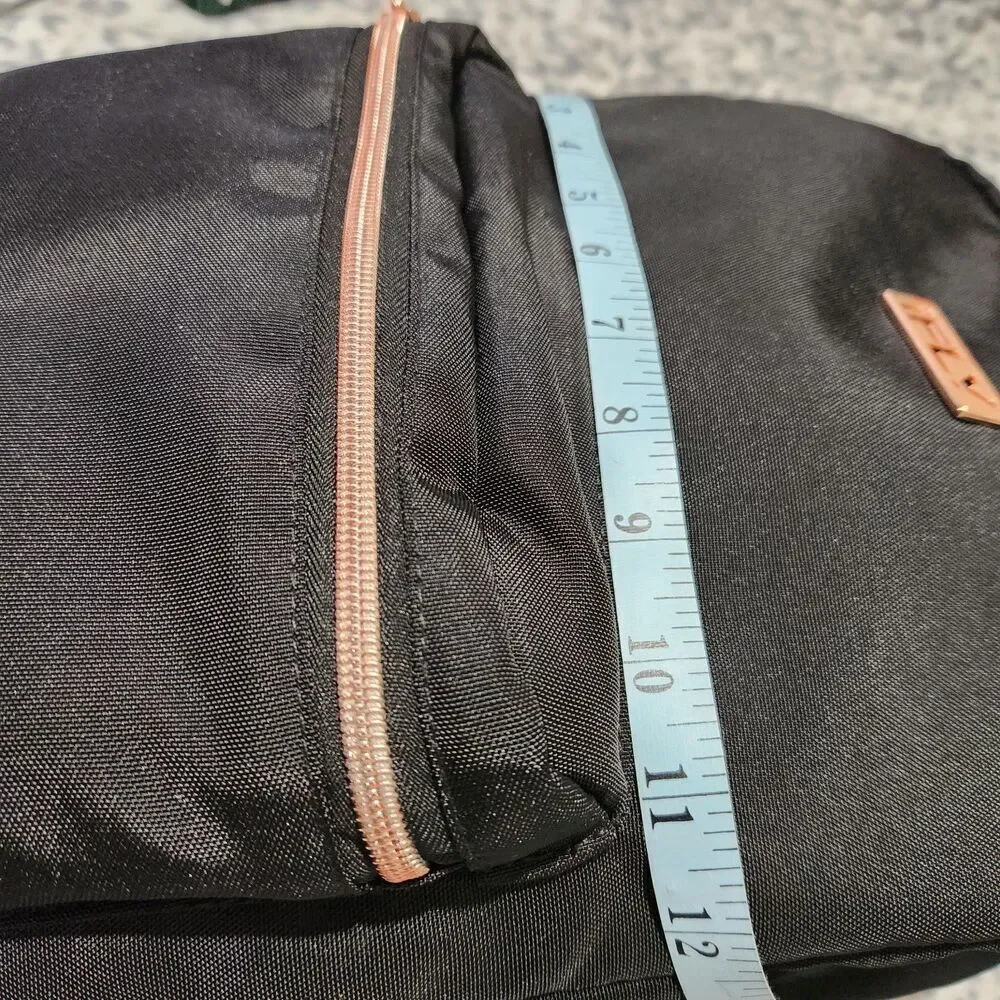 Ifly Travel Backpack Black 18x11x5 Durable Fabric And Metallic Hardware.